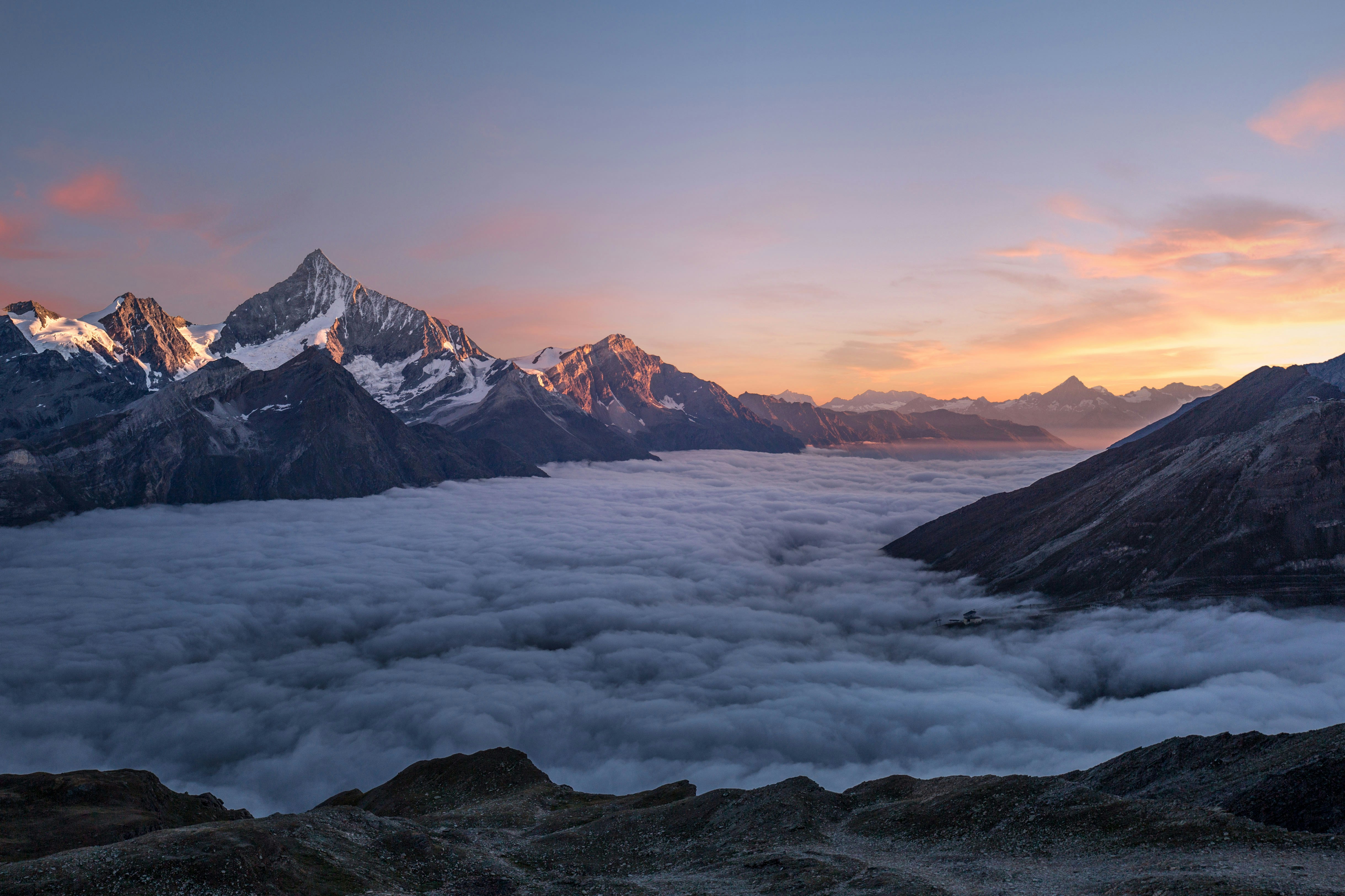 Mountain landscape banner